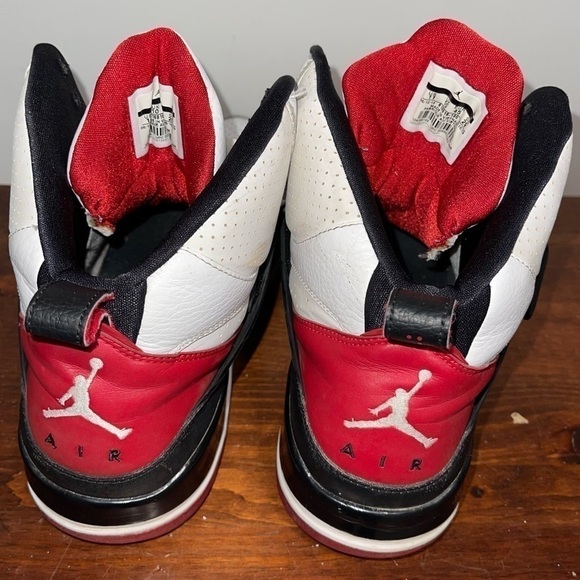 [Nike] Nike Air Jordan Flight 45 High Varsity  - White/Red/Black - Picture 6 of 7
